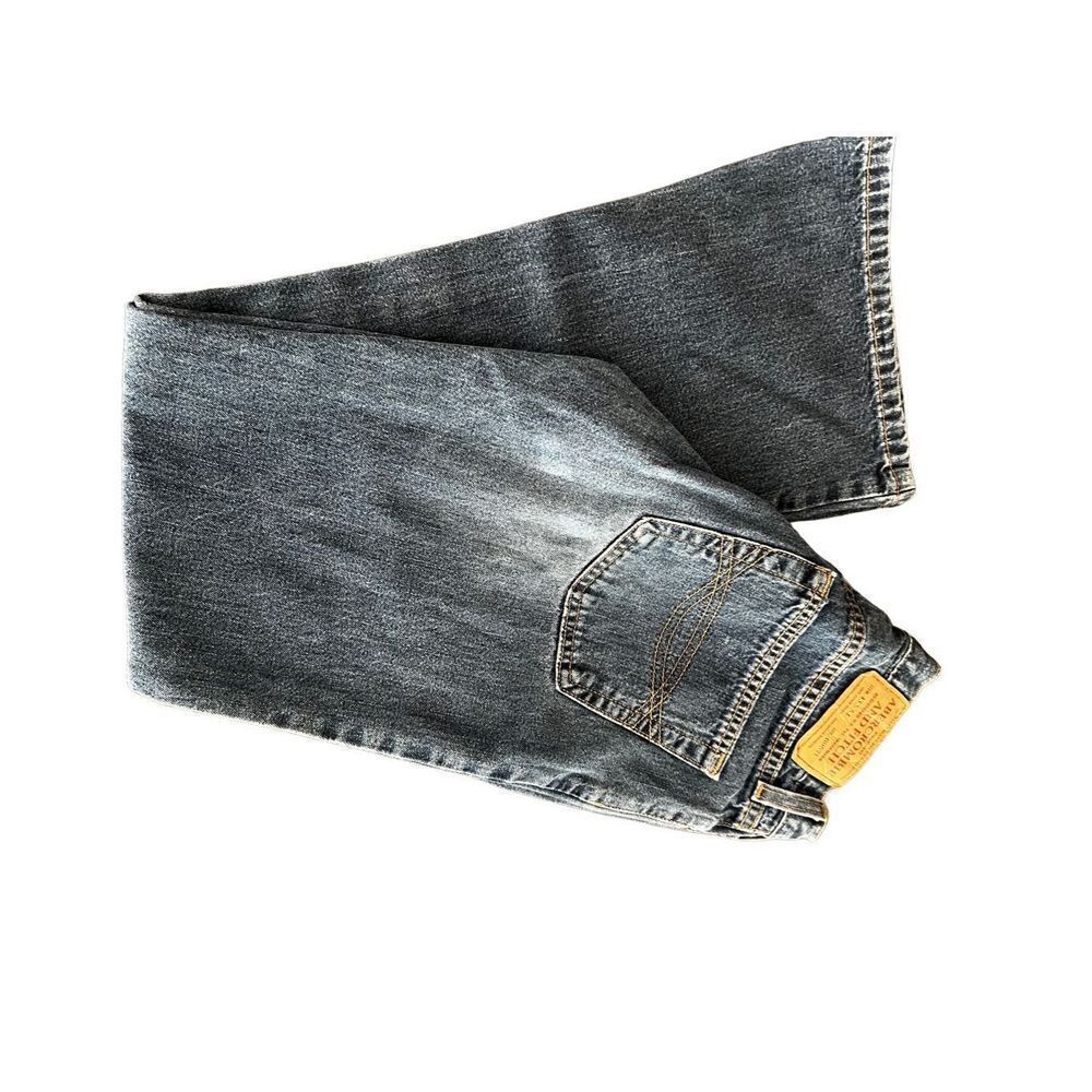 Abercrombie and Fitch  Flare Mid-rise Button Fly Denim Jeans size 2 - Picture 5 of 16